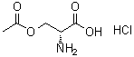 D-丝氨酸乙酸酯盐酸盐分子结构 (CAS 201212-79-5)