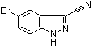 structure of CAS# 201227-39-6, 5-Bromo-1H-indazole-3-carbonitrile