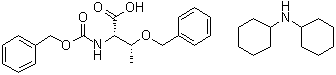 CAS # 201275-72-1, N-[(Phenylmethoxy)carbonyl]-O-(phenylmethyl)-L-threonine compd. with N-cyclohexylcyclohexanamine (1:1)