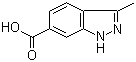 structure of CAS# 201286-96-6, 3-Methyl-1H-indazole-6-carboxylic acid