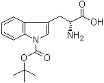 structure of CAS# 201290-11-1, 1-[(1,1-Dimethylethoxy)carbonyl]-D-tryptophan