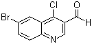 6-溴-4-氯喹啉-3-甲醛分子结构 (CAS 201420-31-7)
