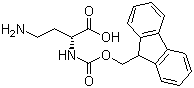 structure of CAS# 201484-12-0, (R)-2-(Fmoc-amino)-4-aminobutanoic acid