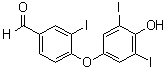 CAS # 2016-08-2, 4-(4-Hydroxy-3,5-diiodophenoxy)-3-iodobenzaldehyde