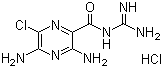 Amiloride hydrochloride molecular structure (CAS 2016-88-8)