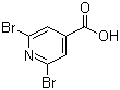 structure of CAS# 2016-99-1, 2,6-二溴吡啶-4-羧酸