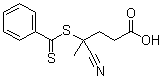 structure of CAS# 201611-92-9, 4-Cyano-4-(thiobenzoylthio)pentanoic acid