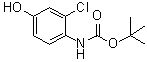 (2-Chloro-4-hydroxyphenyl)carbamic acid tert-butyl ester molecular structure (CAS 201811-58-7)