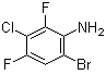 6-Bromo-3-chloro-2,4-difluorobenzenamine molecular structure (CAS 201849-12-9)