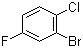 2-溴-1-氯-4-氟苯分子结构 (CAS 201849-15-2)
