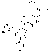 CAS # 201982-88-9, 5-Oxo-L-prolyl-L-histidyl-N-(4-methoxy-2-naphthalenyl)-L-prolinamide
