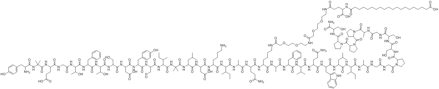 structure of CAS# 2023788-19-2, Tirzepatide