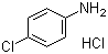 structure of CAS# 20265-96-7, 4-Chlorobenzenamine hydrochloride