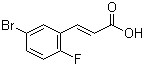5-溴-2-氟肉桂酸分子结构 (CAS 202865-71-2)