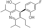 structure of CAS# 202917-18-8, (alphaR,4S)-4-(4-氟-2-羟基苯基)-alpha-甲基-2,6-双(1-甲基乙基)-5-丙基-3-吡啶甲醇