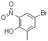 structure of CAS# 20294-50-2, 4-Bromo-6-methyl-2-nitrophenol
