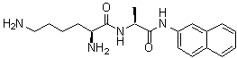 L-赖氨酰-N-2-萘基-L-丙氨酰胺分子结构 (CAS 20314-31-2)