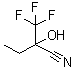 structure of CAS# 203302-91-4, 2-Hydroxy-2-(trifluoromethyl)butanenitrile