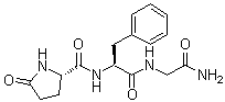 5-氧代-L-脯氨酰-L-苯丙氨酰甘氨酰胺分子结构 (CAS 203396-25-2)