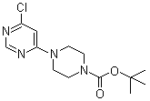structure of CAS# 203519-88-4, tert-Butyl 4-(6-chloropyrimidin-4-yl)piperazine-1-carboxylate