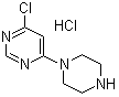 6-Chloro-4-(1-piperazinyl)pyrimidine hydrochloride molecular structure (CAS 203519-89-5)