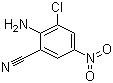 structure of CAS# 20352-84-5, 2-Amino-3-chloro-5-nitrobenzonitrile