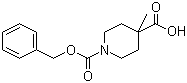 structure of CAS# 203522-12-7, 1-N-Cbz-4-Methylpiperidine-4-carboxylic acid