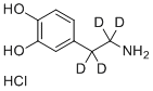 structure of CAS# 203633-19-6, Dopamine-d4 hydrochloride