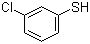 3-氯苯硫酚分子结构 (CAS 2037-31-2)