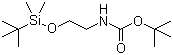 structure of CAS# 203738-69-6, 2-叔丁基二甲基硅氧基乙基氨基甲酸叔丁酯