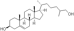 structure of CAS# 20380-11-4, 5,25R-胆甾烯-3beta,26-二醇
