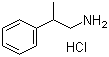 structure of CAS# 20388-87-8, 2-Phenyl-1-propanamine hydrochloride