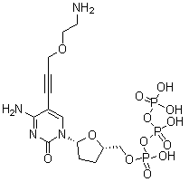 CAS 登录号：204062-03-3, 5-[3-(2-氨基乙氧基)-1-丙炔基]-2',3'-二脱氧-胞苷-5'-三磷酸
