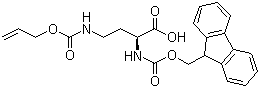 structure of CAS# 204316-32-5, 2-Fmoc-氨基-4-[[(烯丙氧基)羰基]氨基-L-丁酸