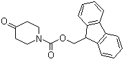 1-[[[(9H-Fluoren-9-yl)methyl]oxy]carbonyl]-4-piperidone molecular structure (CAS 204376-55-6)