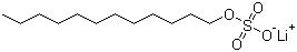 Lithium lauryl sulfate molecular structure (CAS 2044-56-6)