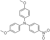 4-硝基-4',4''-二甲氧基三苯胺分子结构 (CAS 20440-91-9)