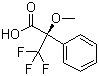 structure of CAS# 20445-31-2, (R)-(+)-alpha-Methoxy-alpha-trifluoromethylphenylacetic acid