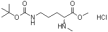 CAS # 2044710-39-4, N5-[(1,1-Dimethylethoxy)carbonyl]-N2-methyl-D-ornithine methyl ester hydrochloride (1:1)