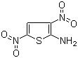 structure of CAS# 2045-70-7, 2-Amino-3,5-dinitrothiophene