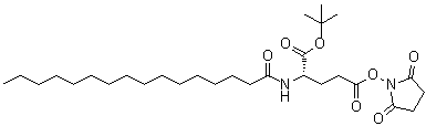 structure of CAS# 204521-63-1, Palm-glu(nhs)-otbu