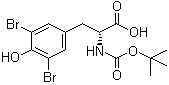 3,5-Dibromo-N-[(1,1-dimethylethoxy)carbonyl]-D-tyrosine molecular structure (CAS 204692-75-1)