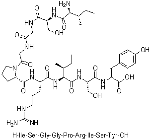 CAS # 204973-72-8, L-Isoleucyl-L-serylglycylglycyl-L-prolyl-L-arginyl-L-isoleucyl-L-seryl-L-tyrosine