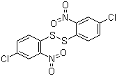 2,2'-二硝基-4,4'-二氯二苯二硫醚分子结构 (CAS 2050-66-0)
