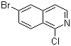 structure of CAS# 205055-63-6, 6-Bromo-1-chloroisoquinoline