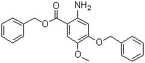 2-氨基-4-(苄氧基)-5-甲氧基苯甲酸苄酯分子结构 (CAS 205259-41-2)
