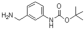 structure of CAS# 205318-52-1, (3-Aminomethylphenyl)carbamic acid tert-butyl ester