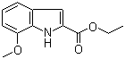 structure of CAS# 20538-12-9, 7-甲氧基吲哚-2-甲酸乙酯