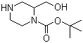 structure of CAS# 205434-75-9, 1-N-Boc-2-(hydroxymethyl)piperazine