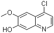 4-Chloro-6-methoxyquinolin-7-ol molecular structure (CAS 205448-31-3)